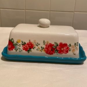 Pioneer Woman Vintage Floral Butter Dish